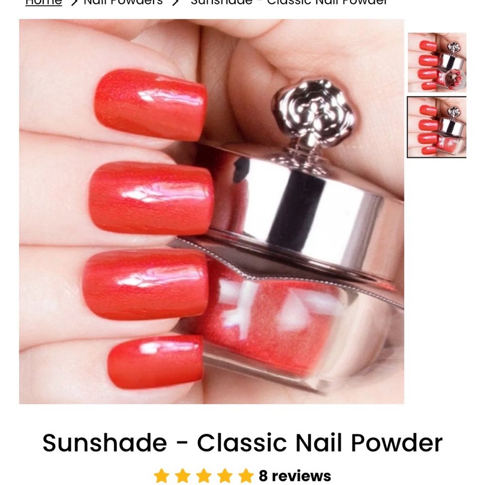 Sistaco Sun Shade Mineral Nail Powder.  New